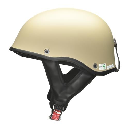 リード工業(LEAD) バイク用 ハーフ ヘルメット 半ヘル 半キャップ 半帽 EAGLE WING イーグルウイング EW-77 マットアイボリー フリーサイズ (57?60cm未満) 125cc以下用wb 6797ddfe