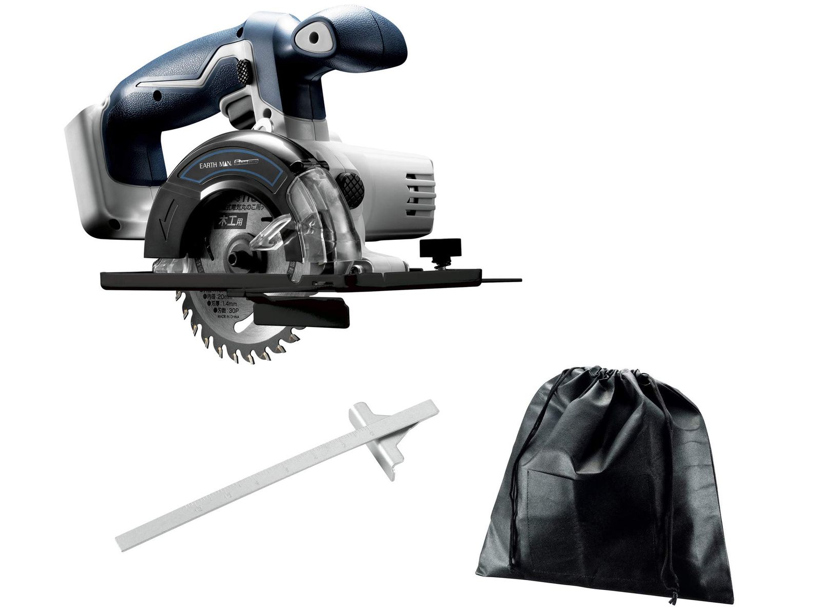 ?儀(Takagi) EARTH MAN S-Link 14.4V 充電式丸のこ(本体のみ) 丸鋸 2×4材切断可能 回転数:約1900min-1 DM-144LiAXwb 2440e4ce