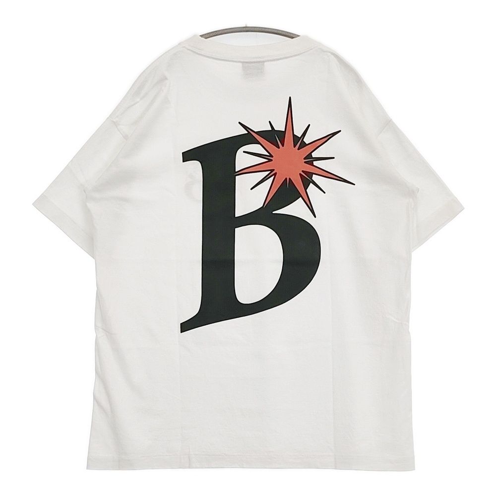 BIRTH of the TEENAGER バックプリント サイズL オーバーサイズ 半袖Ｔシャツ カットソー ホワイト メンズ ボット/BoTT【中古】6-0424S♪