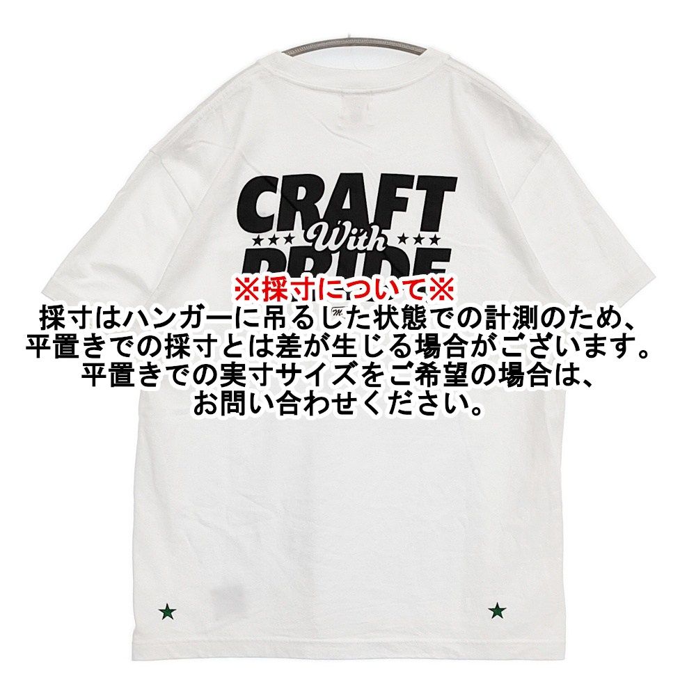 M&M CRAFT WITH PRIDE PRINT 刺繍ロゴ入り サイズL 半袖Tシャツ 