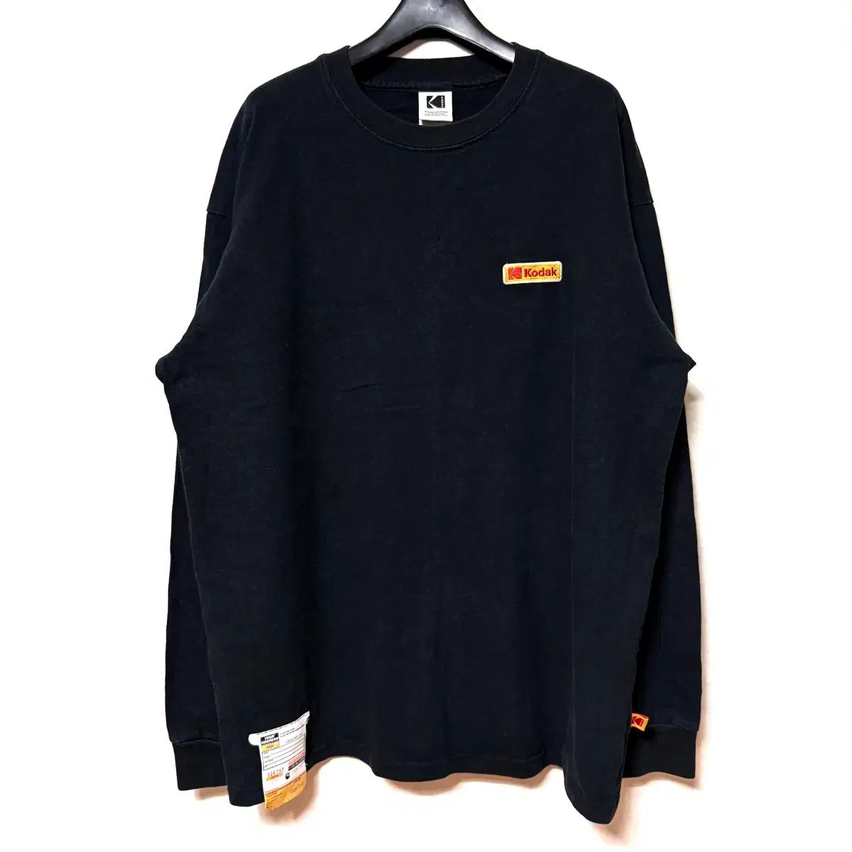 XL 105 コダック 長袖Tシャツ ロングスリーブ ブラック kodak