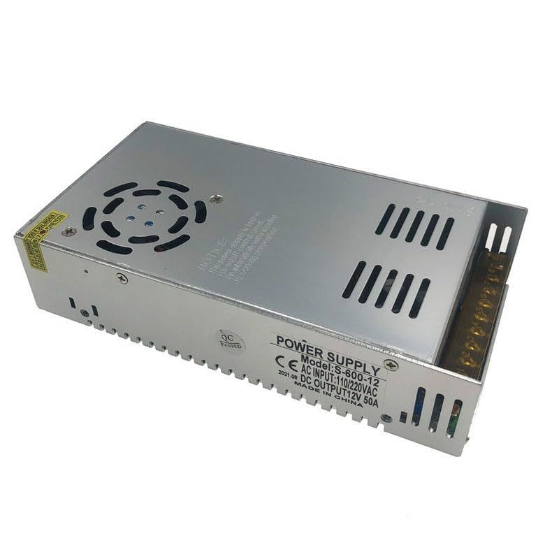 スイッチング電源 直流安定化電源12V/50A/600W 過負荷電圧遮断 大容量電源 安全保護 回路 装置 日本語製品説明書付き(12V 50A)kk 737be2d6
