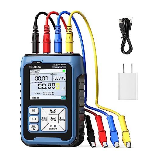 アップグレード SG-003A 信号発生器、4-20mA 0-24V 調節可能アナログ電流電圧発生器シミュレータ、リアルタイム曲線、履歴記録、複数信号プログラマブル関数発生器付きkk 3770571f