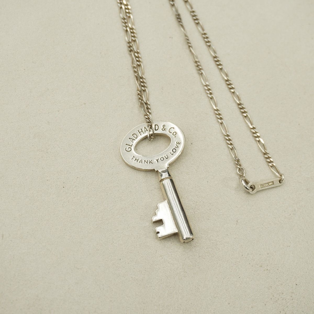 美品 GLAD HAND & CO グラッド ハンド Key Pendant Top & Necklace