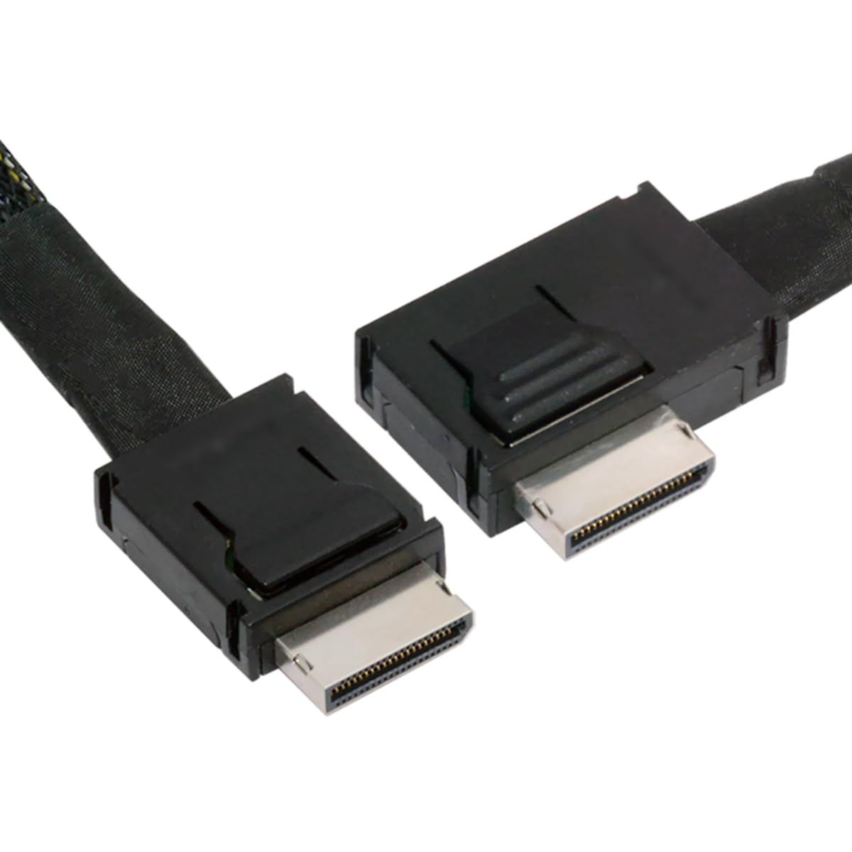 CY ケーブル 左向き角度付き 90 度 OcuLink PCIe 4.0 PCI-Express SFF 