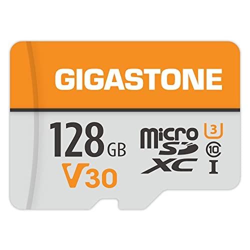 GIGASTONE マイクロsdカード 128GB microSDXC V30 U3 C10 95MB/s アクションカメラ スポーツカメラ 4K Ultra HD ビデオ 撮影 SDアダプター1枚付き