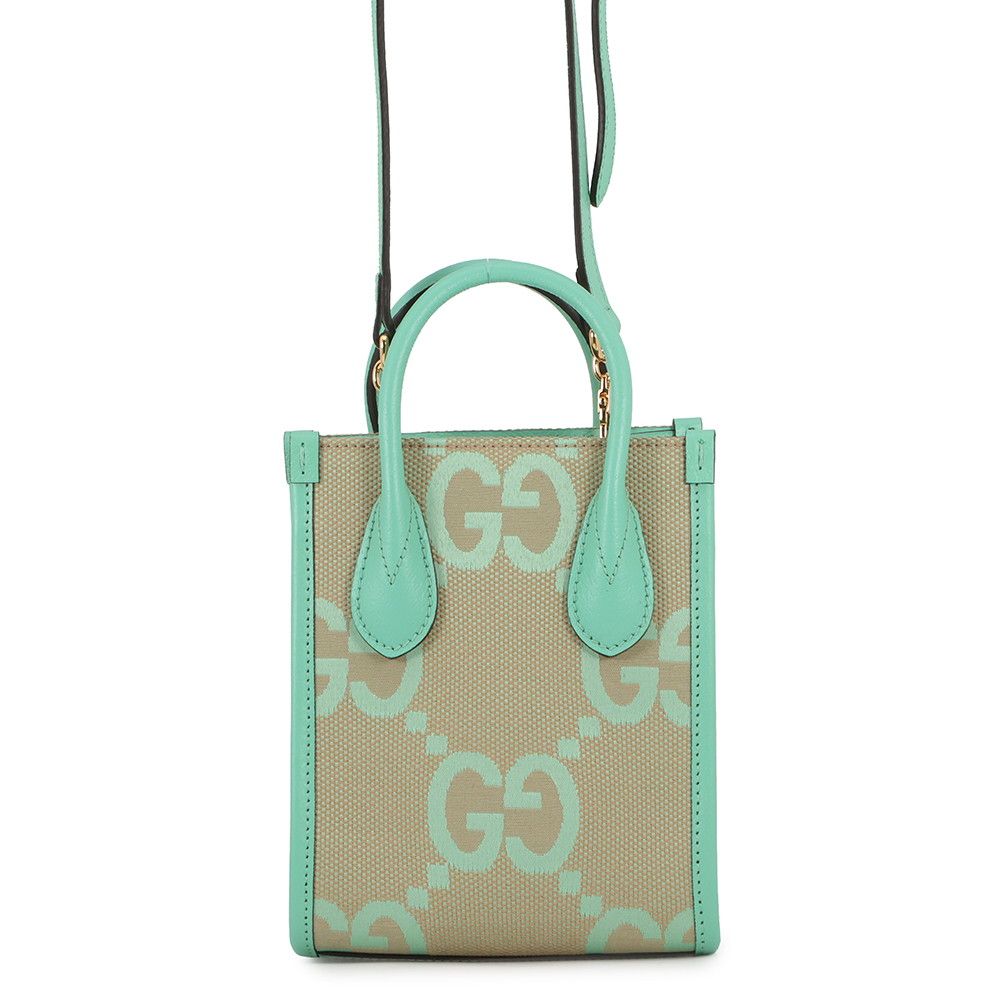 グッチ ハンドバッグ ジャンボGGキャンバス ミニトート 671628 GUCCI バッグ 2way ショルダー ミニバッグ