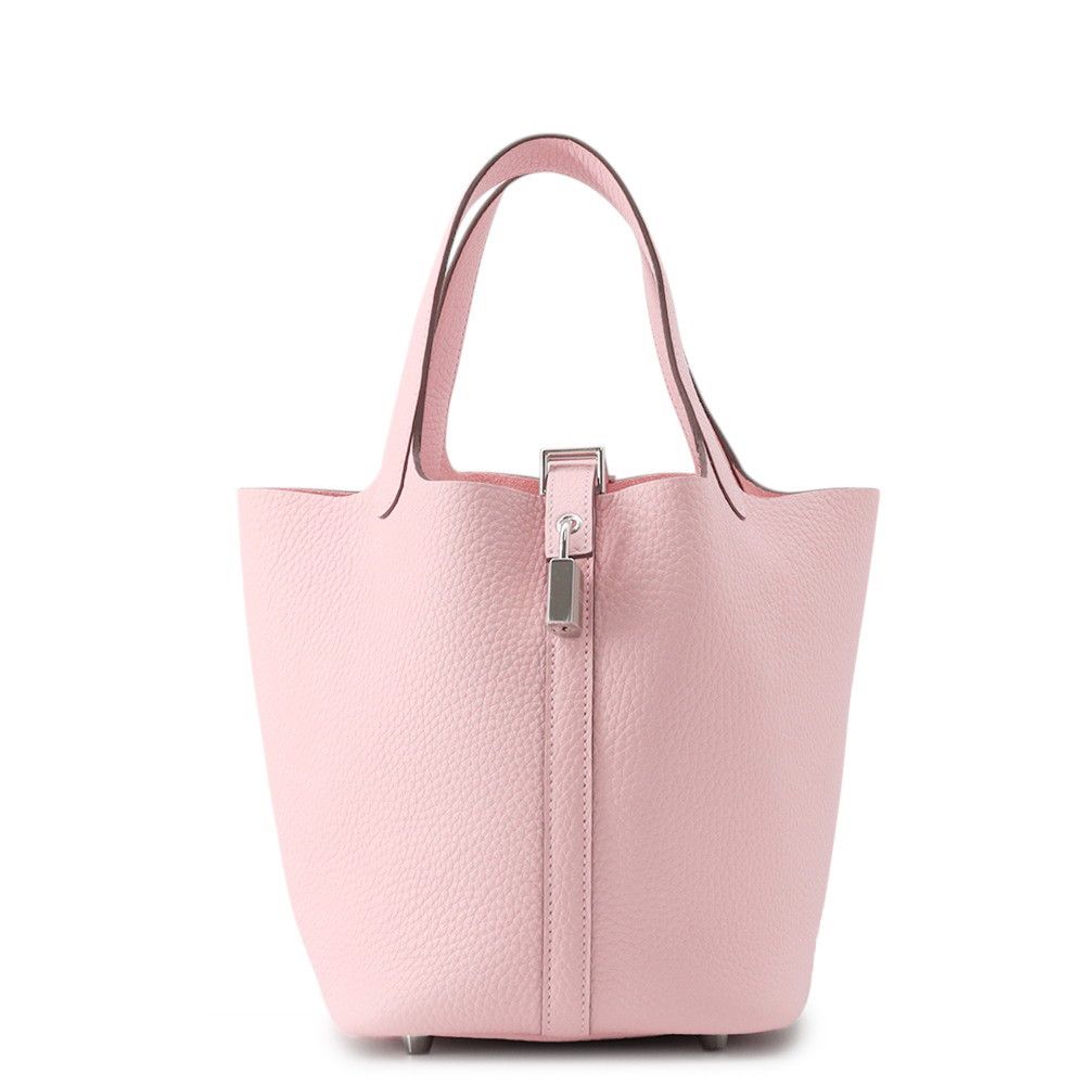 エルメス ハンドバッグ ピコタンロックPM ローズサクラ/シルバー金具 トリヨンクレマンス K刻印 HERMES トートバッグ
