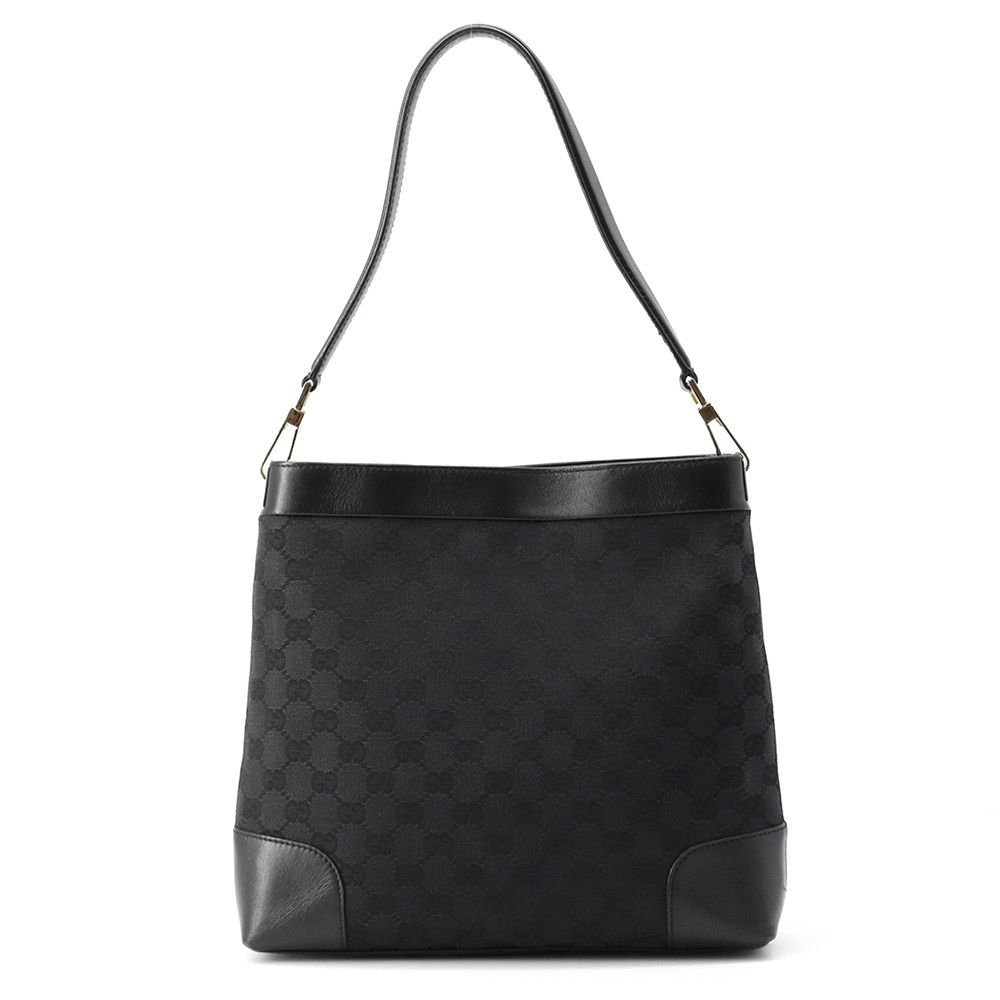 グッチ ショルダーバッグ ワンショルダー GGキャンバス/レザー 33900 GUCCI 黒
