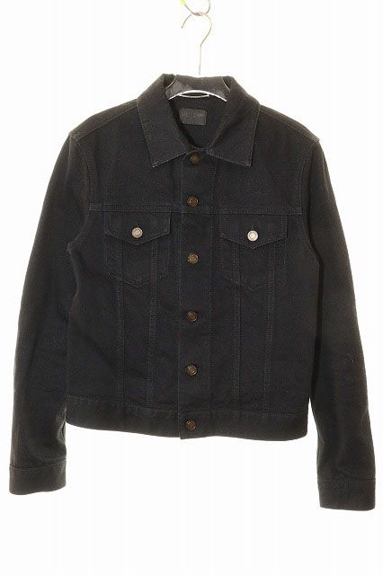 サンローラン パリ SAINT LAURENT PARIS 21SS デニムジャケット XS 597085 YF899 トラッカージャケット ブラック 【ブランド古着ベクトル】【中古】■260508