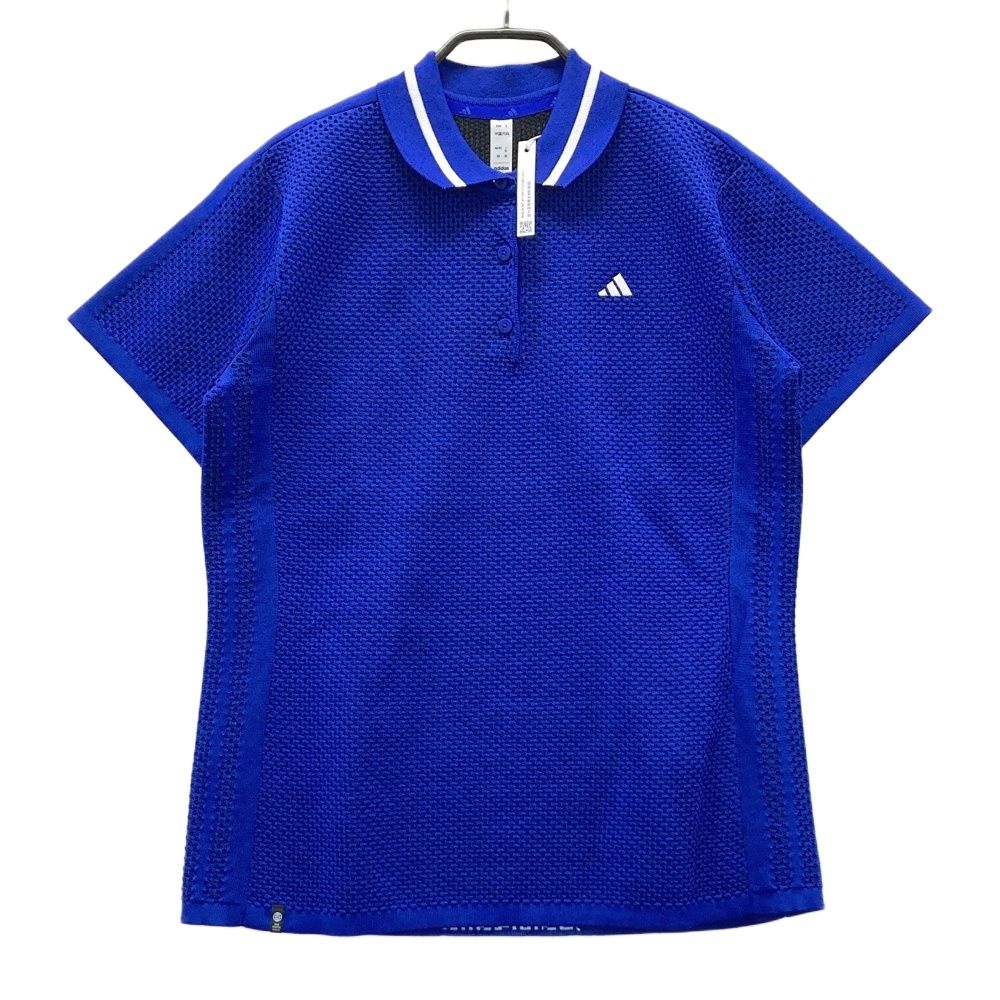 サイズ：XL ADIDAS GOLF アディダスゴルフ ;HS9982 PRIMEKNIT ジャカード 半袖ポロシャツ ブルー系 [240101673035] ゴルフウェア レディース ストスト