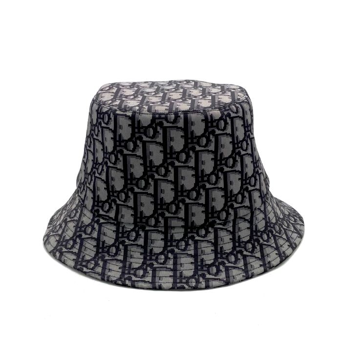 【中古】Christian Dior クリスチャン ディオール トロッター レオパード リバーシブル キャンバス バケット ハット fY11137N