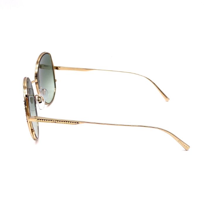 中古】良品 BVLGARI ブルガリ ビジュー ゴールド サングラス fY12326N