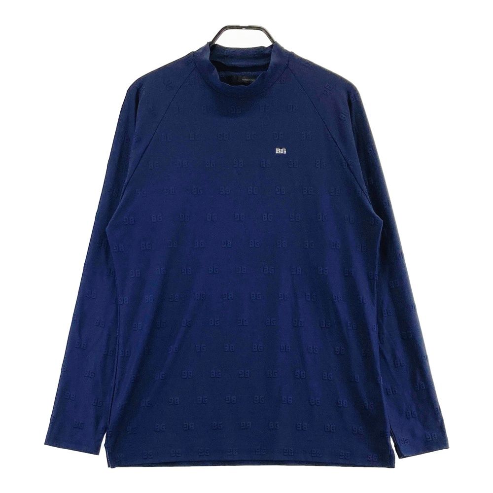 サイズ：L BRIEFING GOLF ブリーフィング 2024年モデル ハイネック 長袖Tシャツ ネイビー系 [240101684375] ゴルフウェア メンズ ストスト