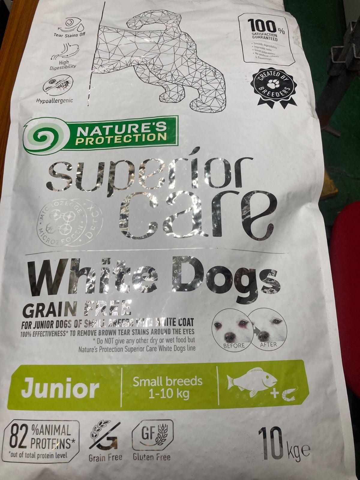 ホワイトドッグ　ジュニア　グレインフリー　ホワイトフィッシュ　ジュニア　10kg