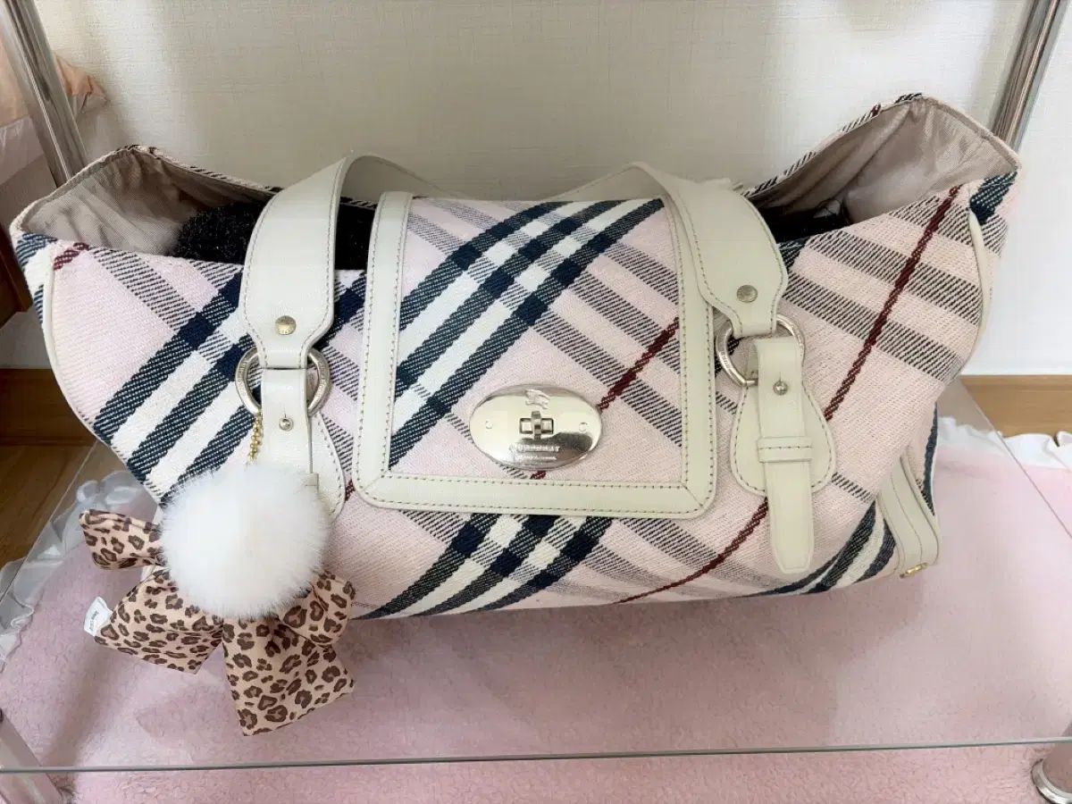 BURBERRY バーバリー ノヴァチェックいちごミルク 姫ギャルPing ボストンバッグ
