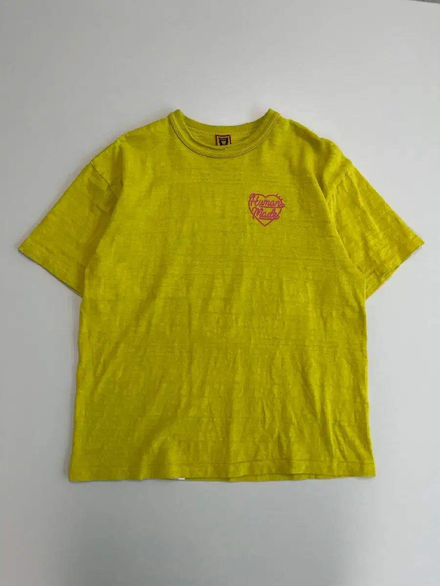 正規品 HUMAN MADE カラー Tシャツ イエロー ハート 半袖 Tシャツ