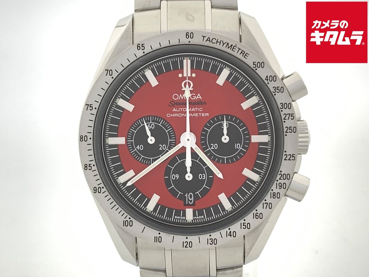 【中古】 【良品】 オメガ(OMEGA) スピードマスター レッド/ブラック 3506.61 SS ミハエルシューマッハ F1ワールドチャンピオン記念限定モデル