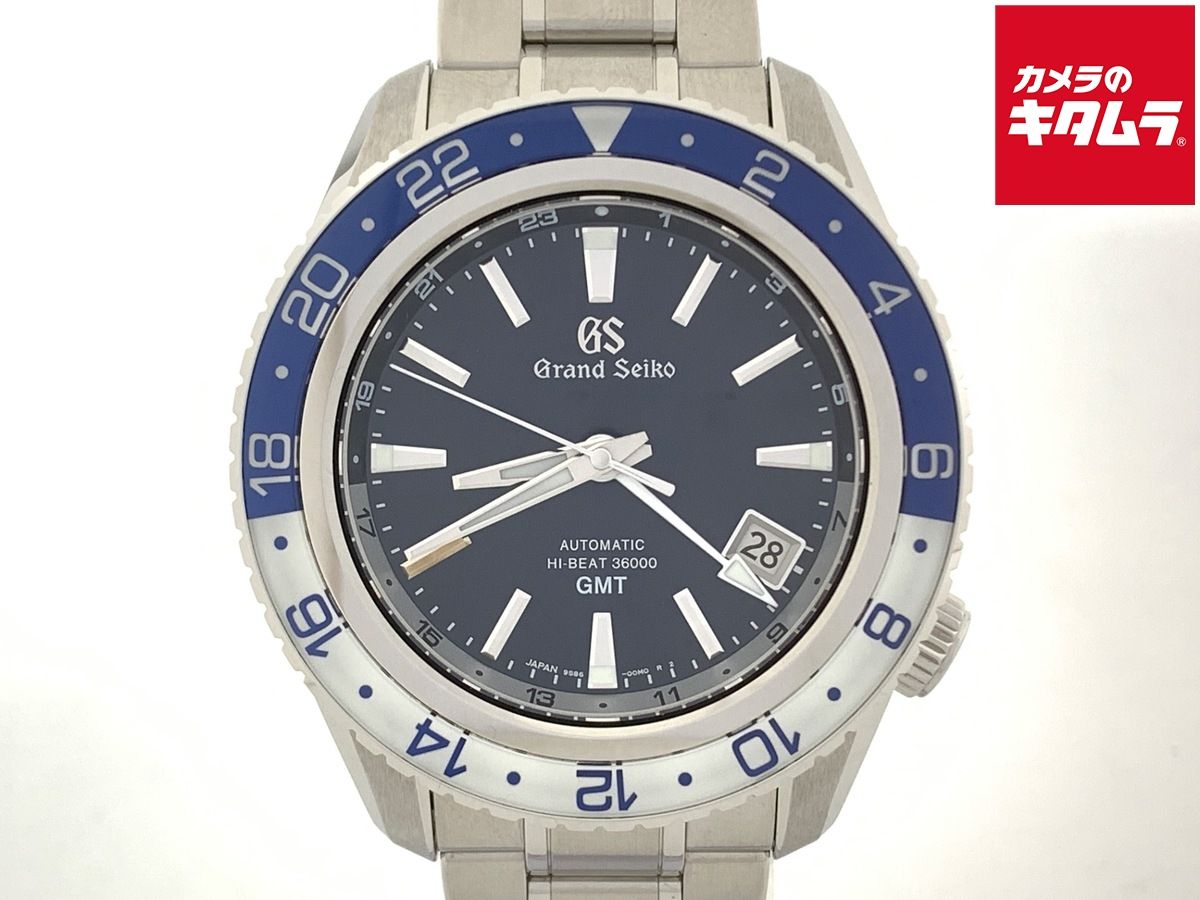 【中古】 【美品】 グランドセイコー メカニカル ハイビートGMT ブルー SBGJ237/9S86-00K0 ステンレススティール