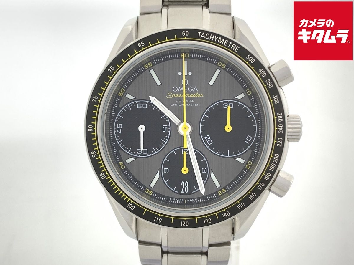【中古】 【良品】 オメガ(OMEGA) スピードマスター レーシング グレー/ブラック/イエロー 326.30.40.50.06.001 ステンレススティール