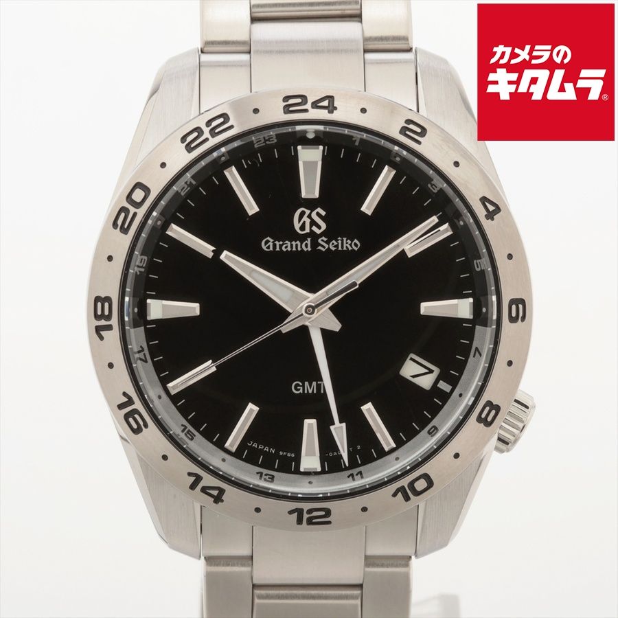 【中古】 【良品】 グランドセイコー スポーツコレクション ブラック SBGN027 ステンレススティール