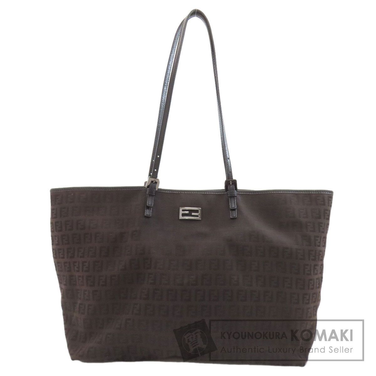 FENDI フェンディ ズッキーノ柄 トートバッグ キャンバス レディース [中古]