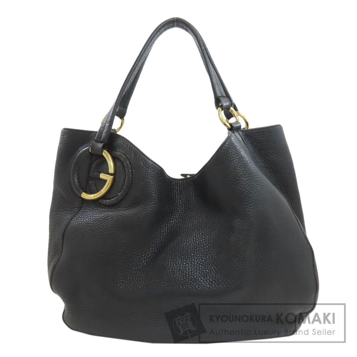 GUCCI グッチ 309531 インターロッキングG トートバッグ レザー レディース [中古]
