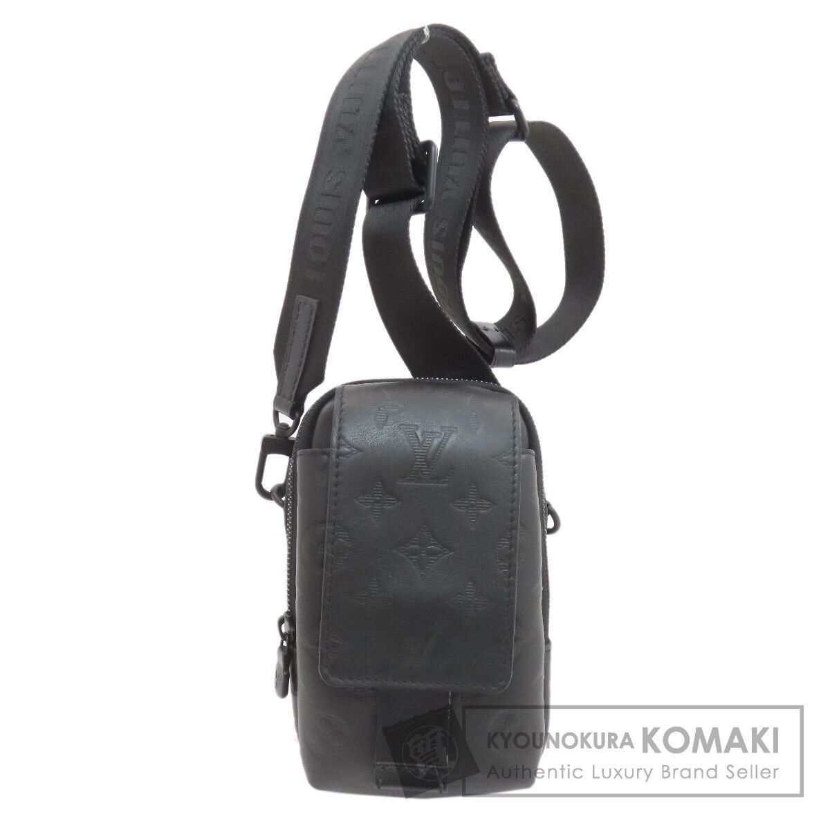 LOUIS VUITTON ルイヴィトン M81323 ダブルフォンポーチ ショルダーバッグ モノグラムシャドウ レディース [中古]