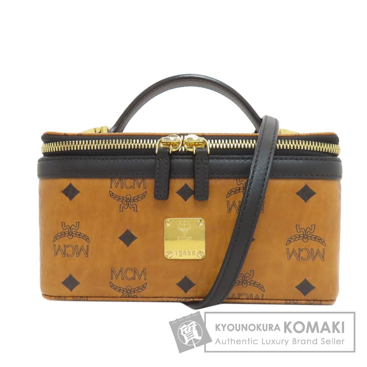 MCM エムシーエム ロゴ ハンドバッグ PVC レディース [中古]