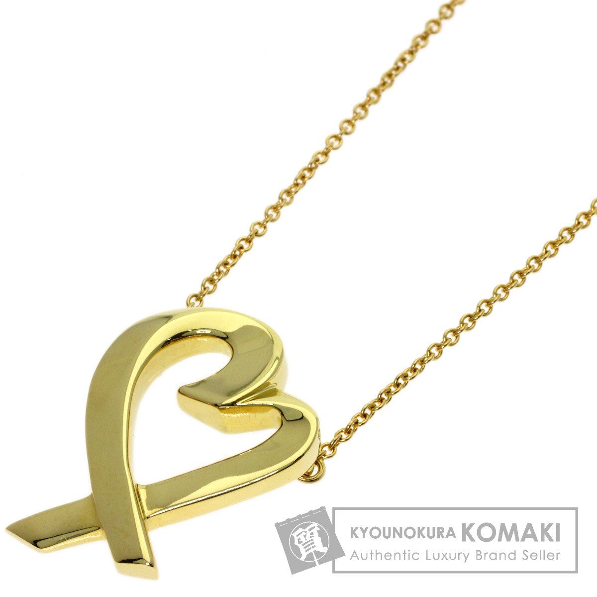 TIFFANY&Co. ティファニー ラビングハート ネックレス K18YG レディース [中古]