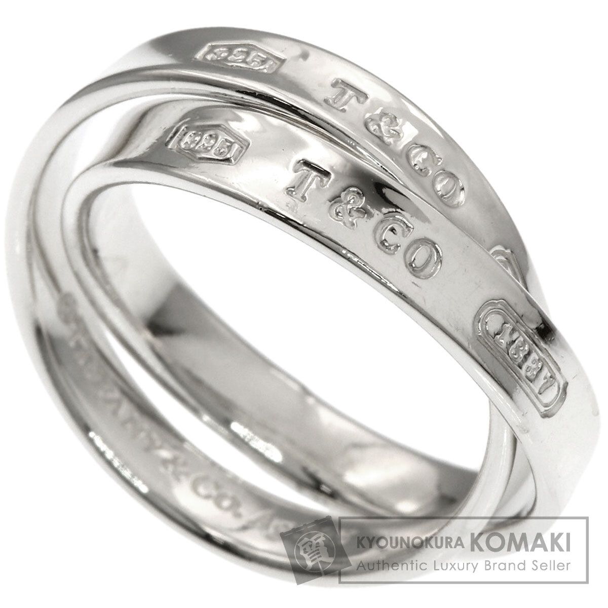 TIFFANY&Co. ティファニー 1837 インター ロッキング リング・指輪 SV レディース [中古]