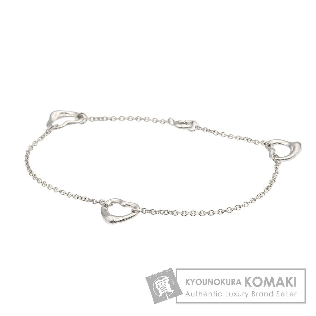 TIFFANY&Co. ティファニー オープンハート 3P ブレスレット SV 