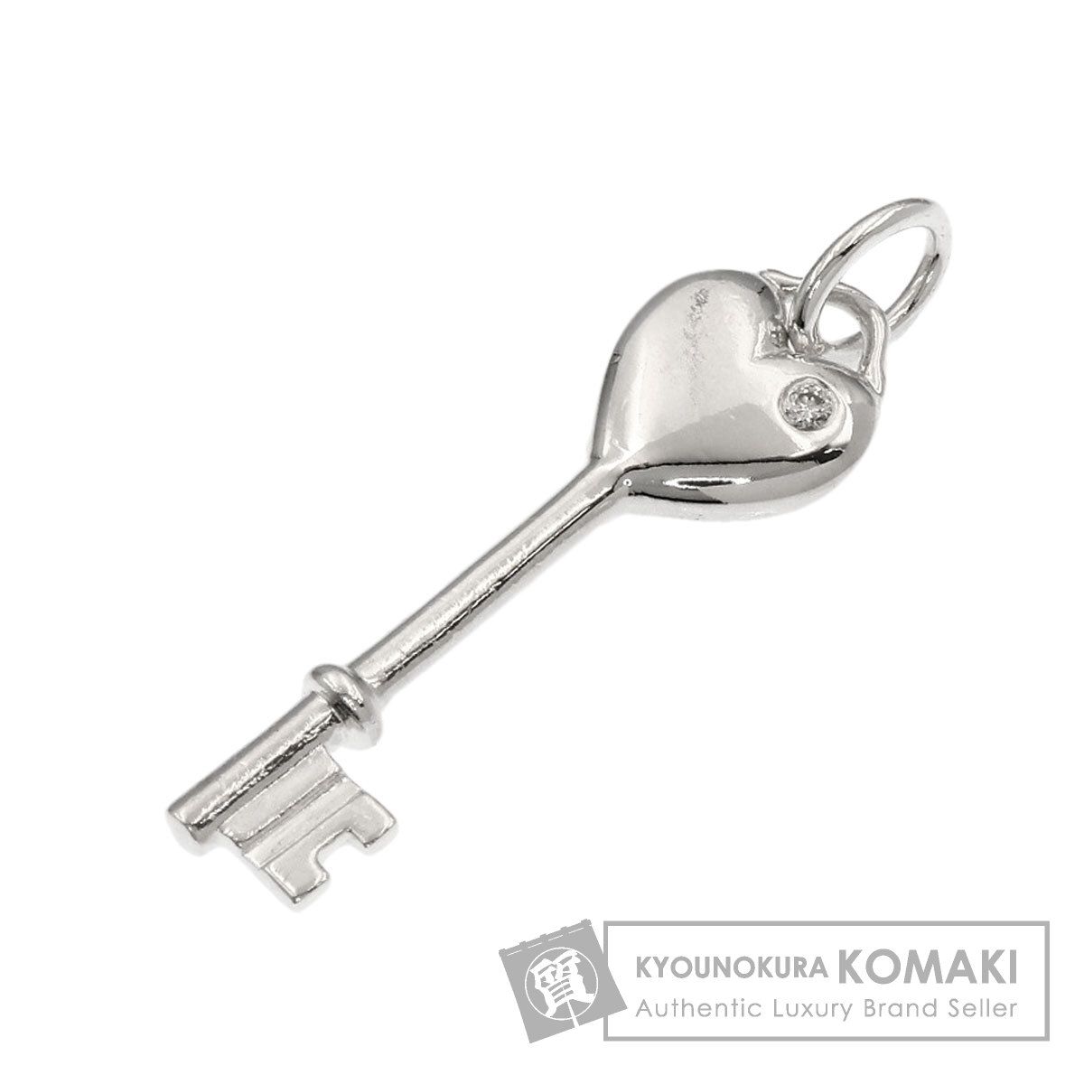 TIFFANY&Co. ティファニー ハートキー 1P ダイヤモンド ペンダントトップ SV レディース [中古]