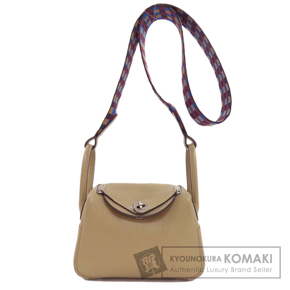 HERMES エルメス リンディ ミニ ヴェルソ マキシカドリーユ シルバー金具 ハンドバッグ トリヨン レディース [中古]
