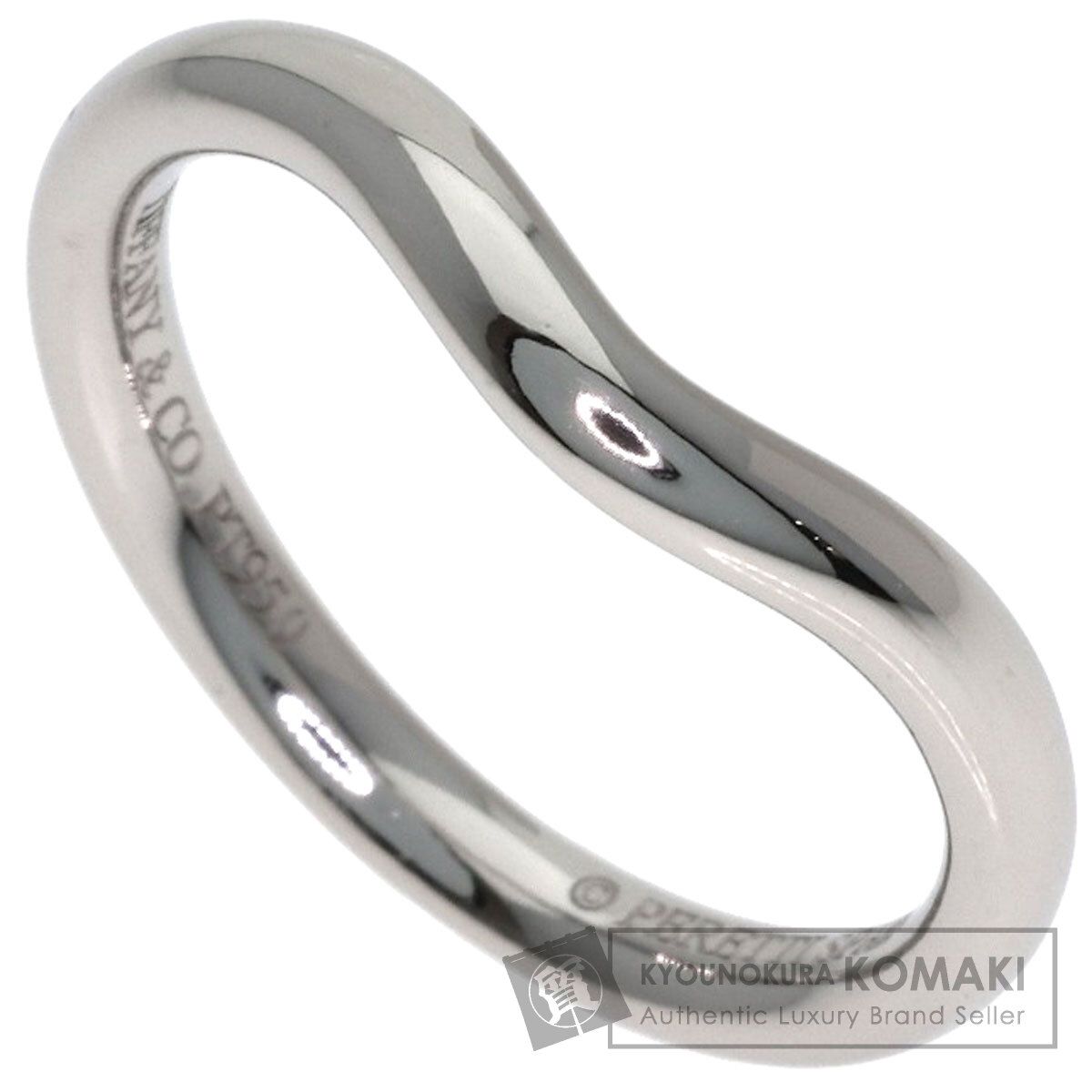 TIFFANY&Co. ティファニー カーブドバンド リング・指輪 PT950 レディース [中古]