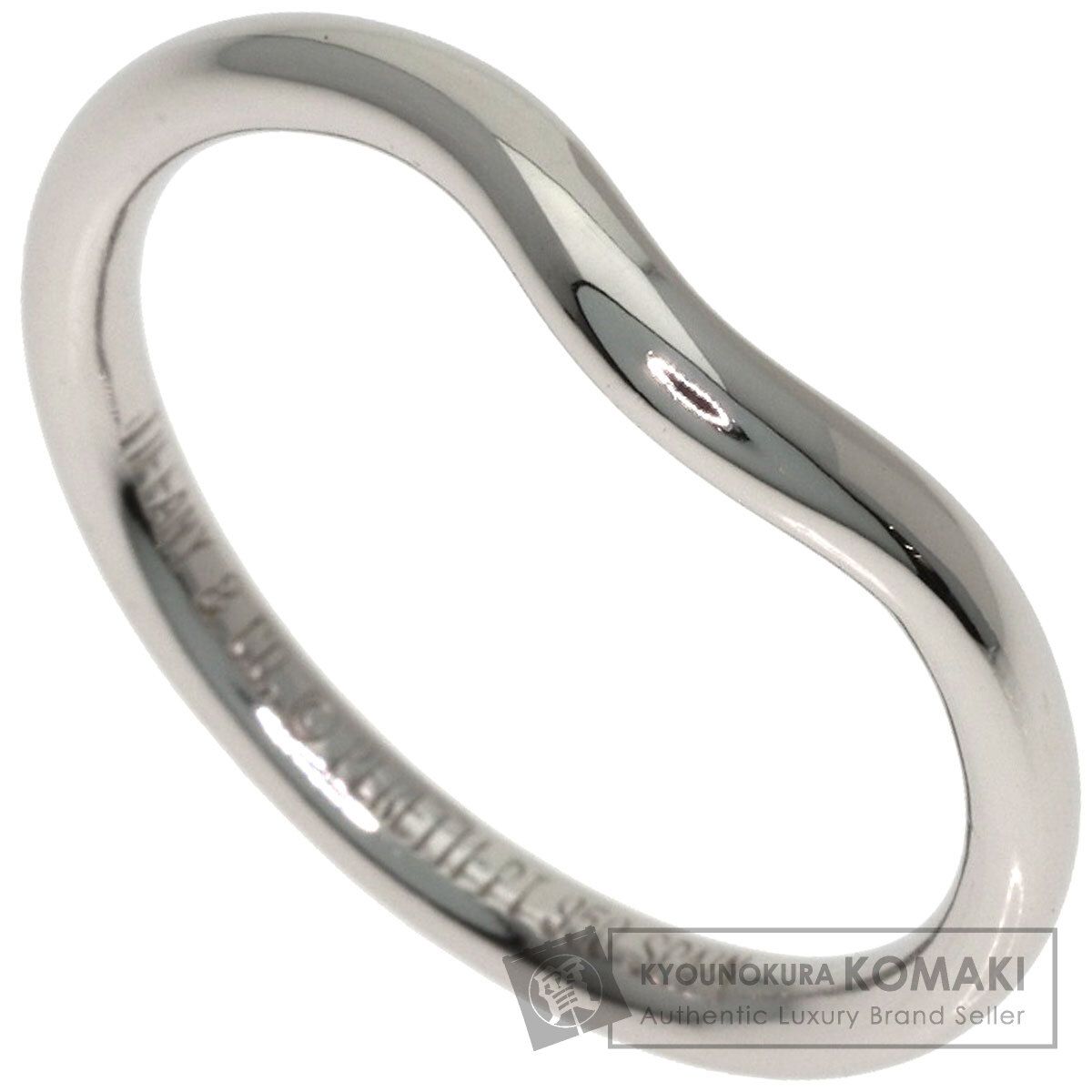 TIFFANY&Co. ティファニー カーブドバンド リング・指輪 PT950 レディース [中古]