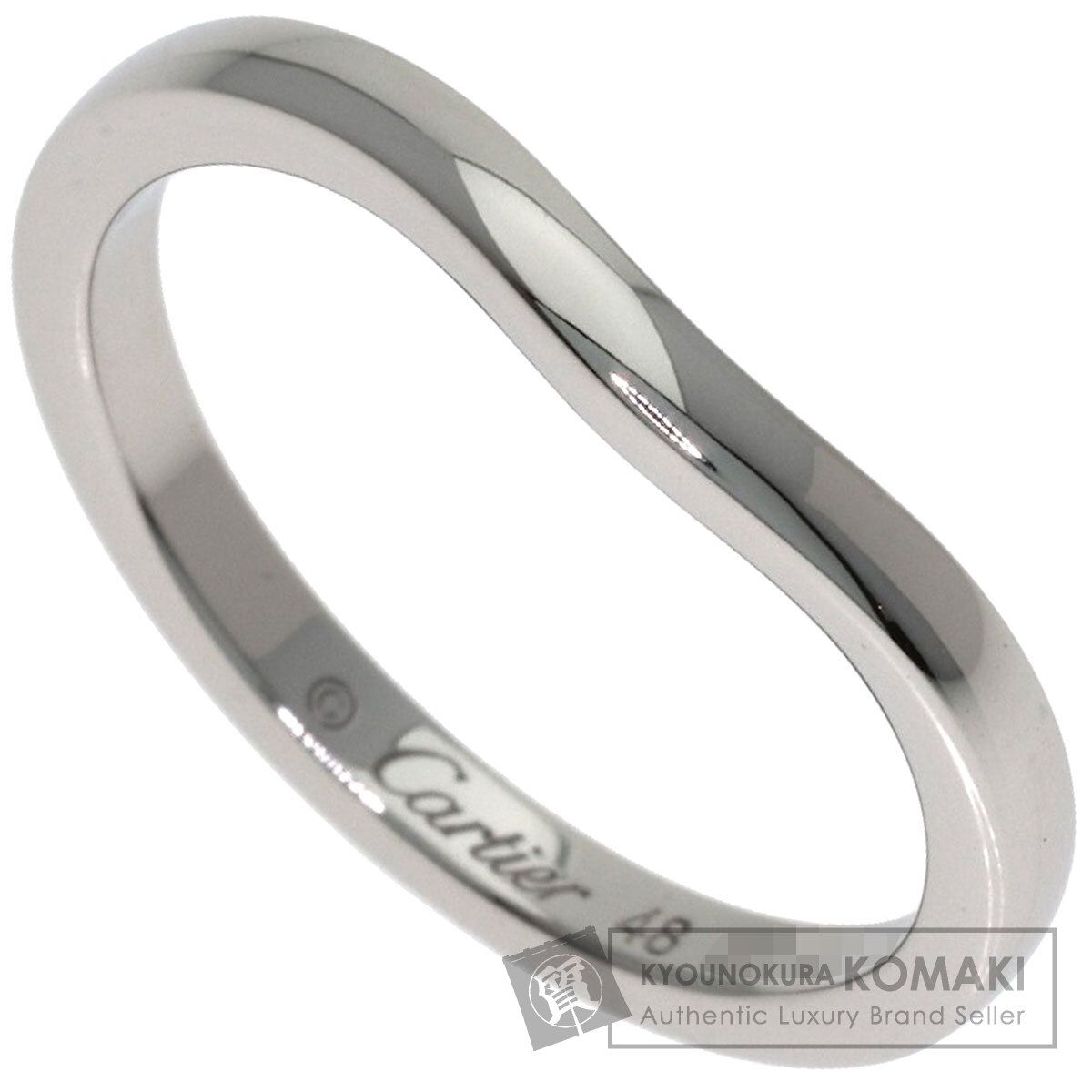CARTIER カルティエ バレリーナ ウェディング #48 リング・指輪 PT950 レディース [中古]