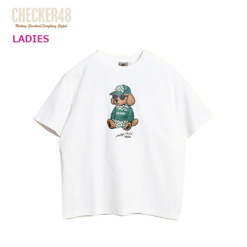 チェッカー48 レディース プーディ Tシャツ 半袖 C48-00S001W 日本正規品 wer CHECKER48