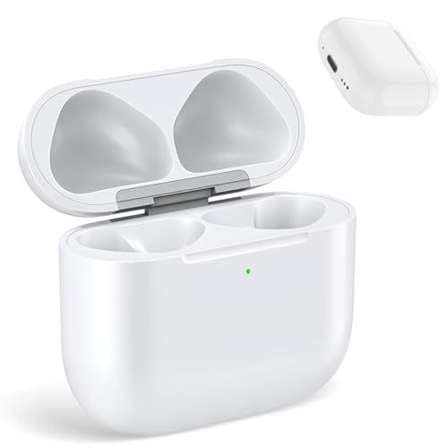 AirPods第4世代と互換性のあるワイヤレス充電ケース、USB-CポートAirpods 4充電ケース交換、イヤホンなし (プッシュボタン)@ 9c53fd15