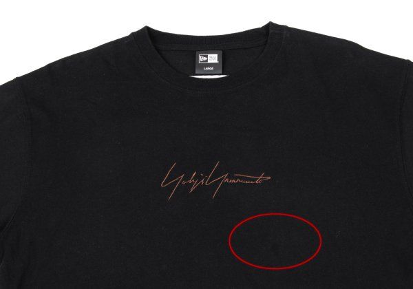 Yohji Yamamoto×New Era  ヨウジヤマモト ニューエラ 17AW シグネチャーロゴ刺繍Tシャツ ブラック S FK-T04-077 Yohji Yamamoto×New Era®2023-24 Autumn Winter Collection | Yohji