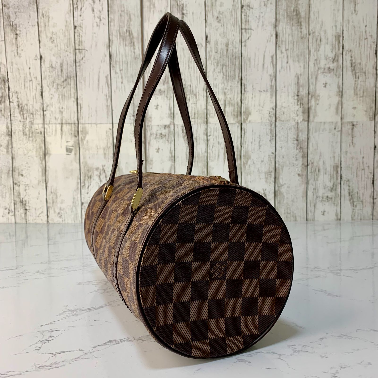 LOUIS VUITTON パピヨン 30 ダミエ ハンドバッグ ポーチ付き N51303
