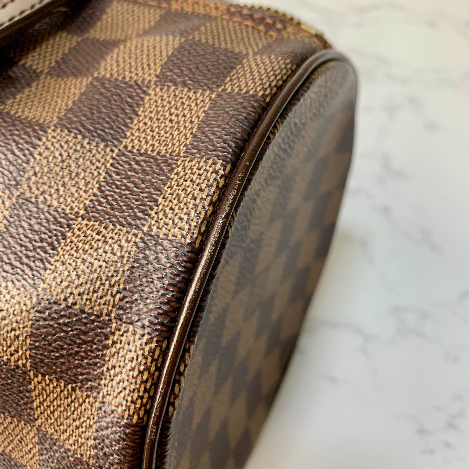 LOUIS VUITTON パピヨン 30 ダミエ ハンドバッグ ポーチ付き N51303