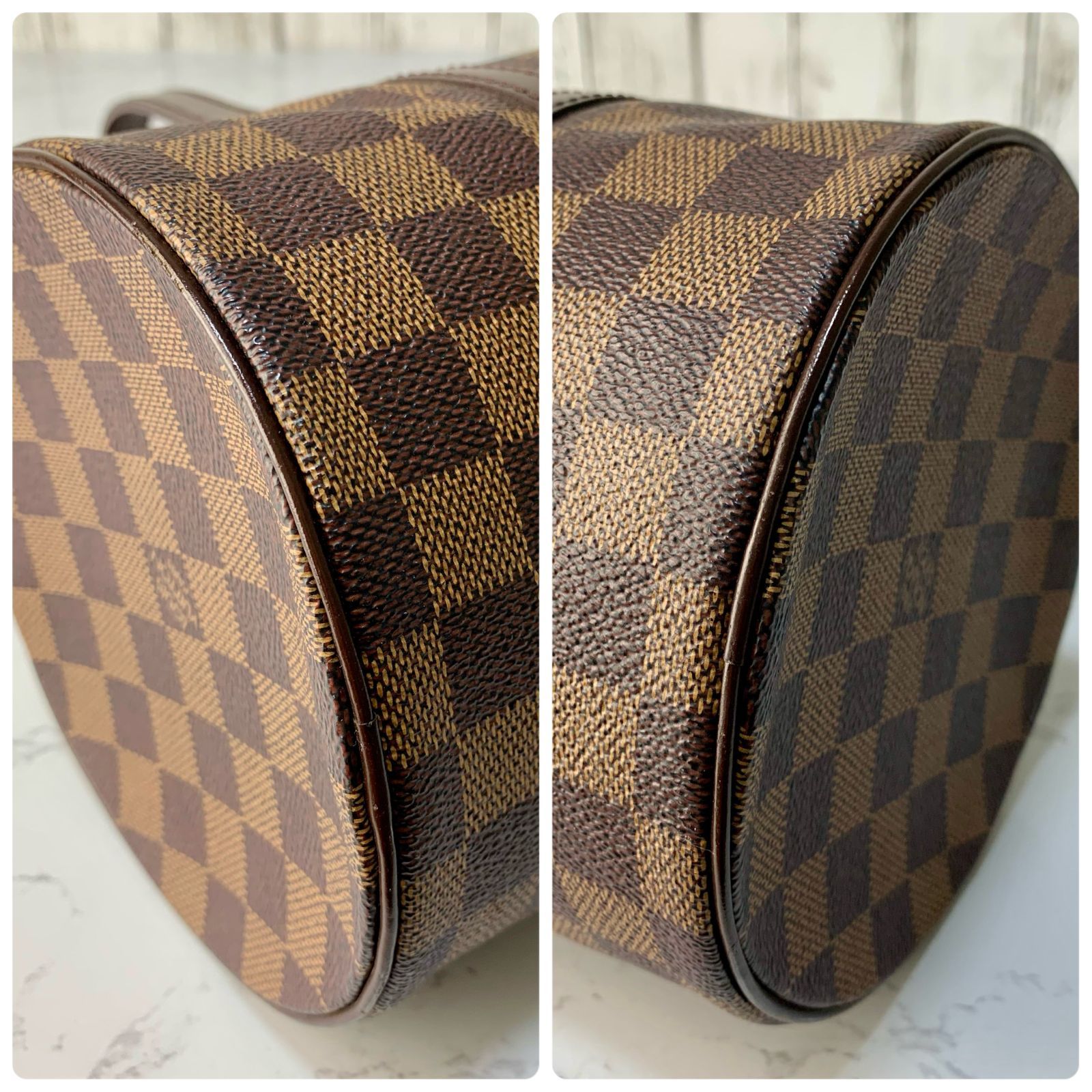 LOUIS VUITTON パピヨン 30 ダミエ ハンドバッグ ポーチ付き N51303