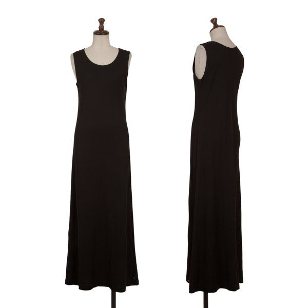 ヨウジヤマモト ファムYohji Yamamoto FEMME ノースリーブストレッチワンピース 黒3