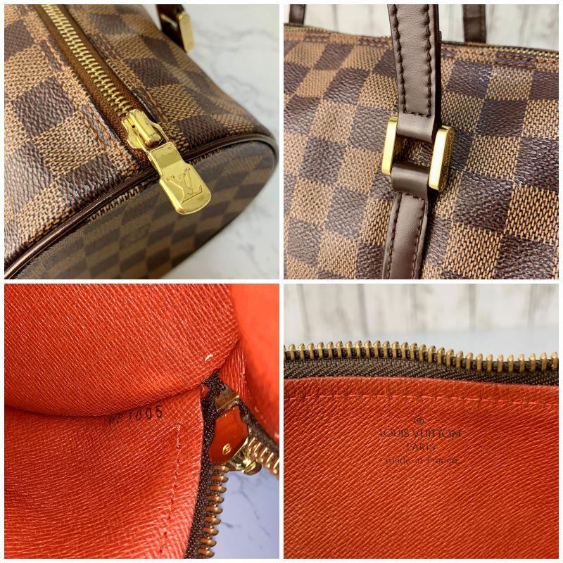 LOUIS VUITTON パピヨン 30 ダミエ ハンドバッグ ポーチ付き N51303