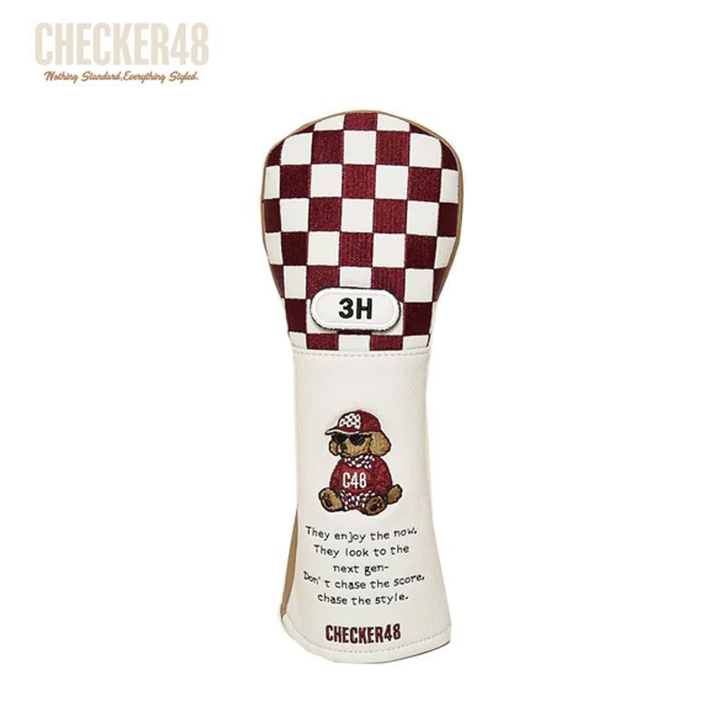 チェッカー48 ゴルフ ハイブリッド(ユーティリティ)用 ヘッドカバー C48-00S807 日本正規品 CHECKER48