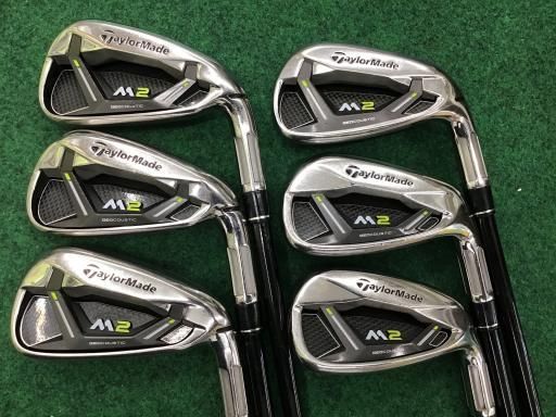 【中古】 テーラーメイド M2(2017) 6S アイアンセット IR TM7-217 (フレックスR) メンズ 男性用 右利き 右用 Cランク ゴルフクラブ