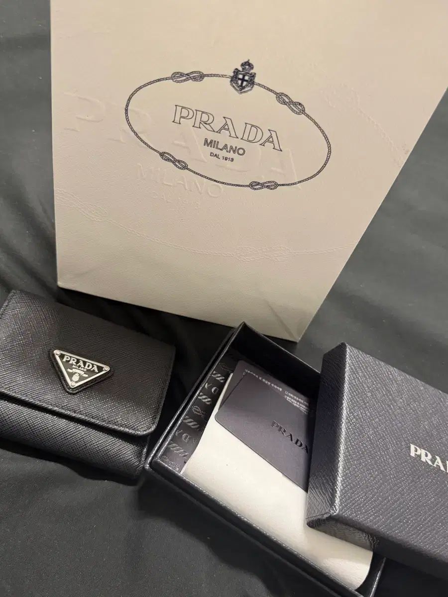 在庫処分) PRADA プラダ 3段財布 正規品 フルセット