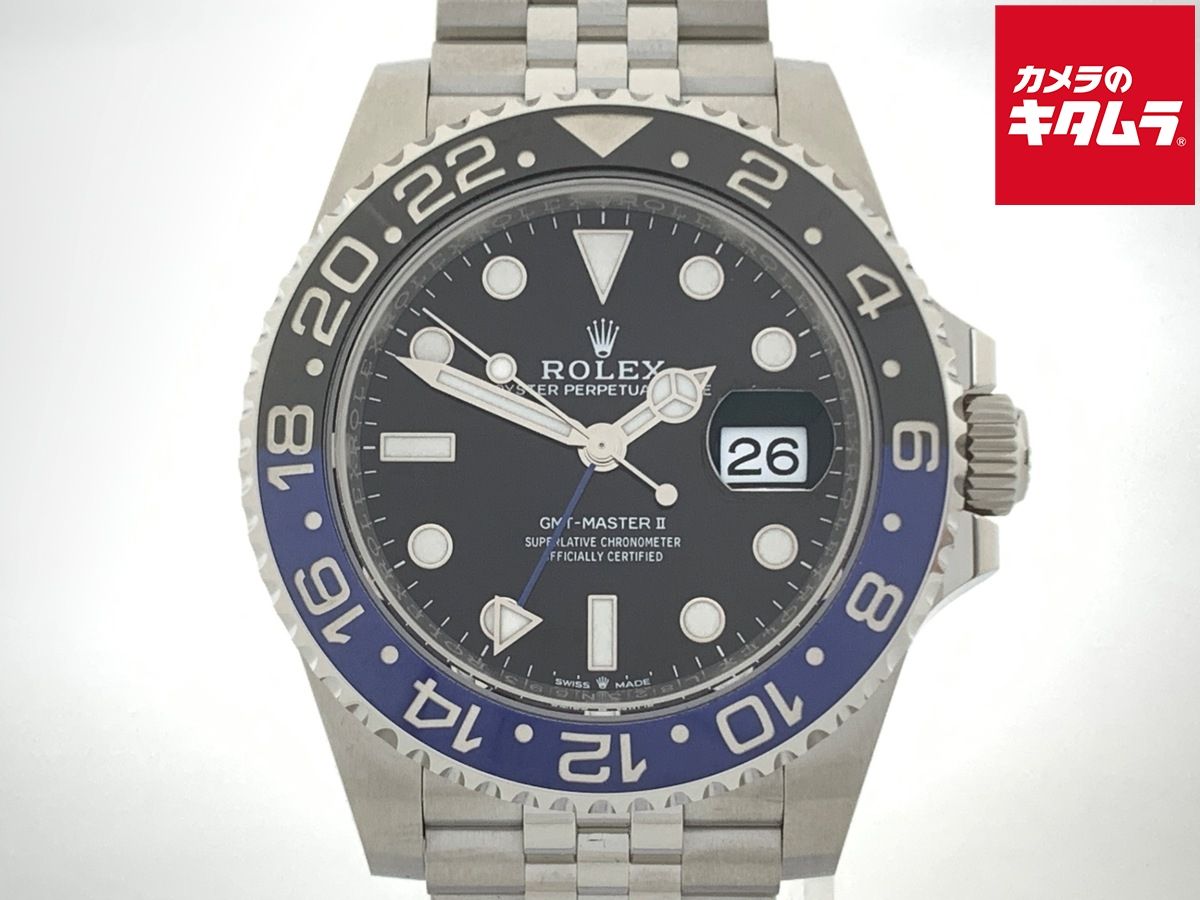 【中古】 【新品同様】 ロレックス(ROLEX) GMTマスターII ブラック 126710BLNR ステンレス JB ブラック/ブルーベゼル