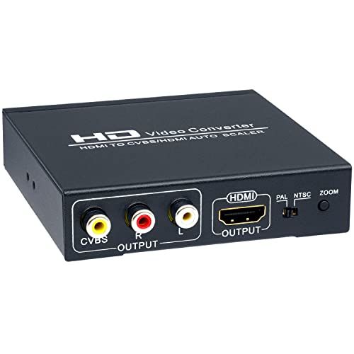 HDMI to コンポジット ビデオコンバーター RCA HDMI 同時出力 1080P/720P対応 アナログ 変換 アダプター EHD-069Nkk fecf8557